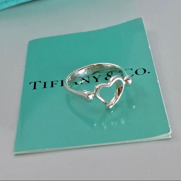 Authentic Tiffany & Co Elsa Peretti OpenHeart Ring - Picture 4 of 7